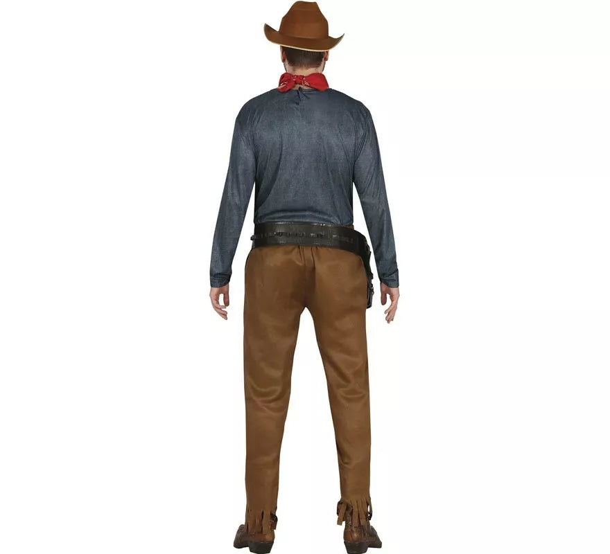 Translation missing: pt-PT.Disfraz de Vaquero Clásico con chaleco para hombre