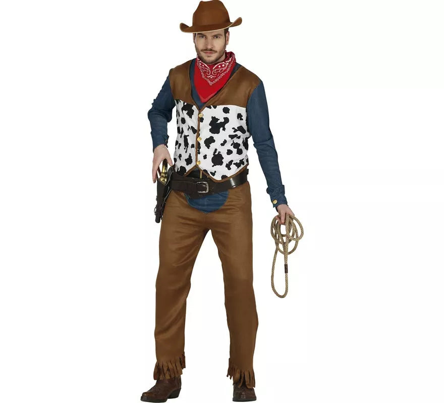 Translation missing: pt-PT.Disfraz de Vaquero Clásico con chaleco para hombre
