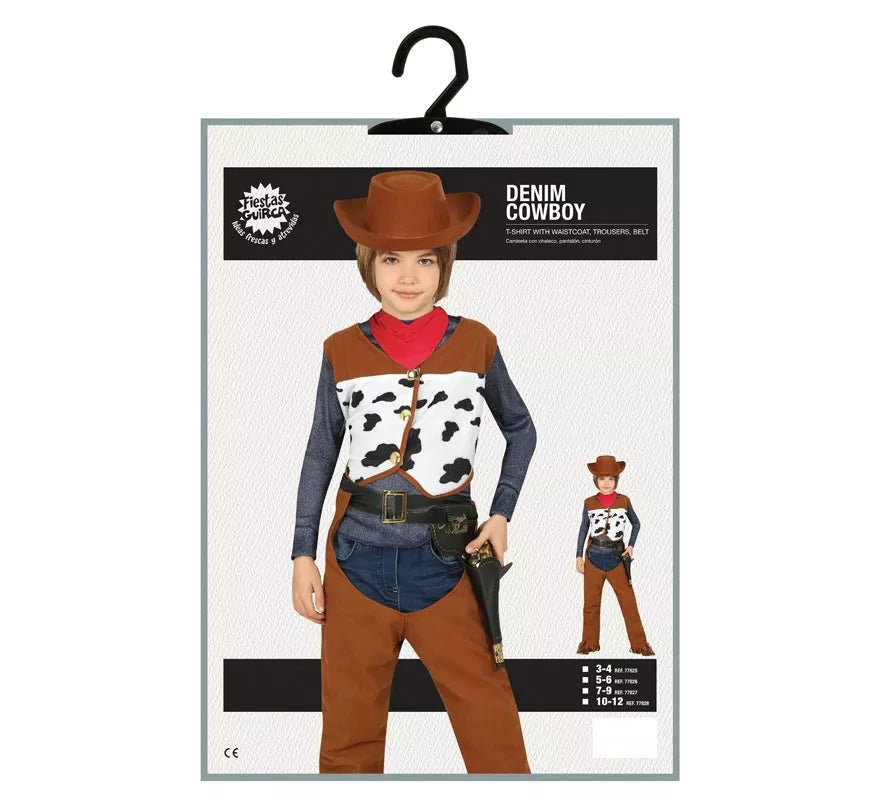 Translation missing: pt-PT.Disfraz de Vaquero Clásico con chaleco para niño