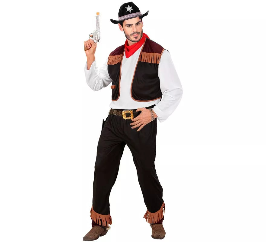 Translation missing: pt-PT.Disfraz de Vaquero con Chaleco para hombre