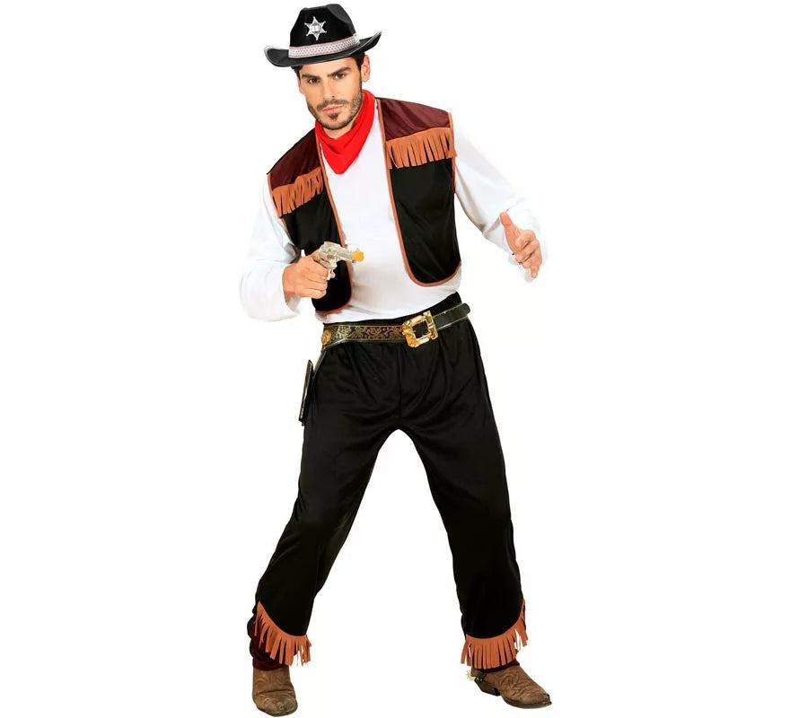 Translation missing: pt-PT.Disfraz de Vaquero con Chaleco para hombre