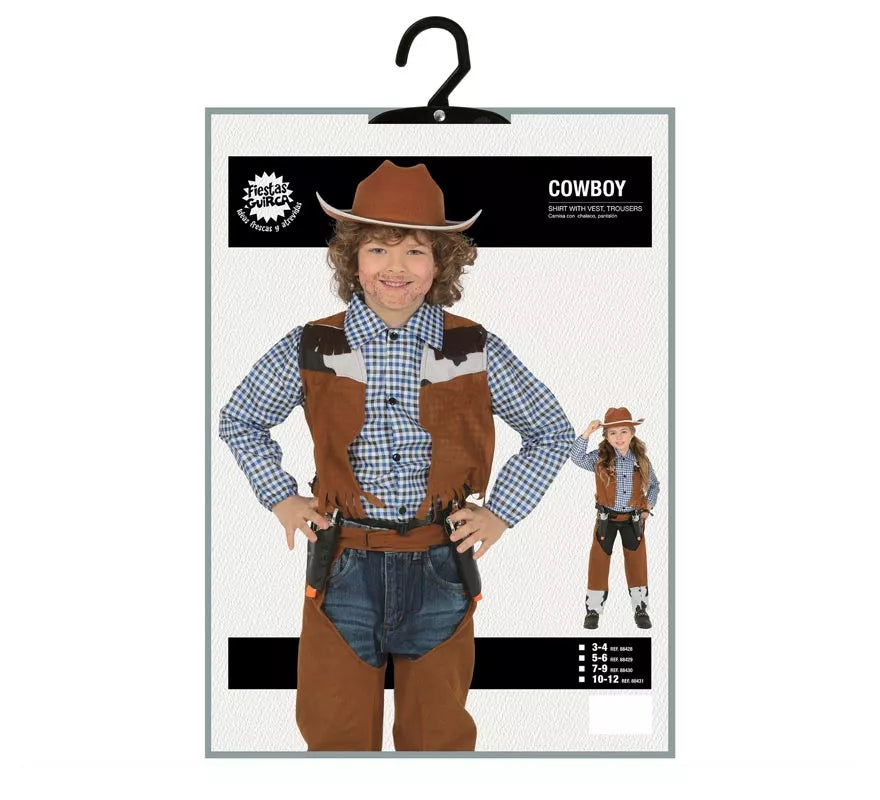 Disfraz de Vaquero con Chaleco para niños