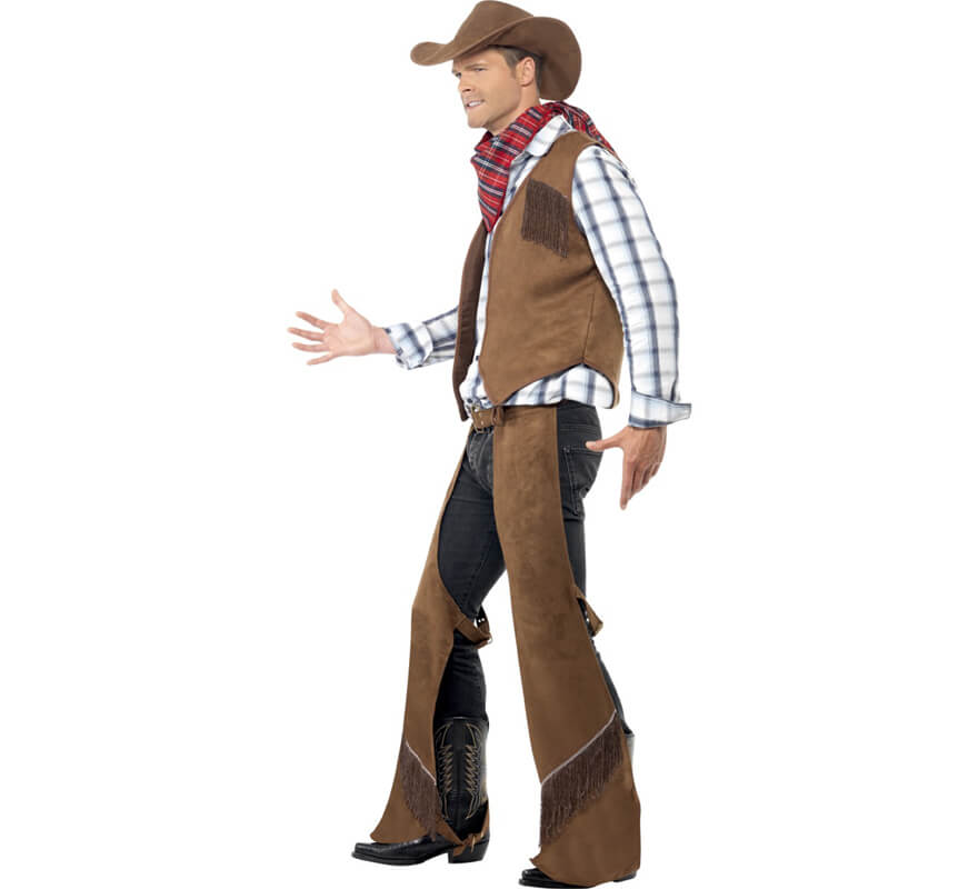 Translation missing: pt-PT.Disfraz de Vaquero con Flecos para hombre