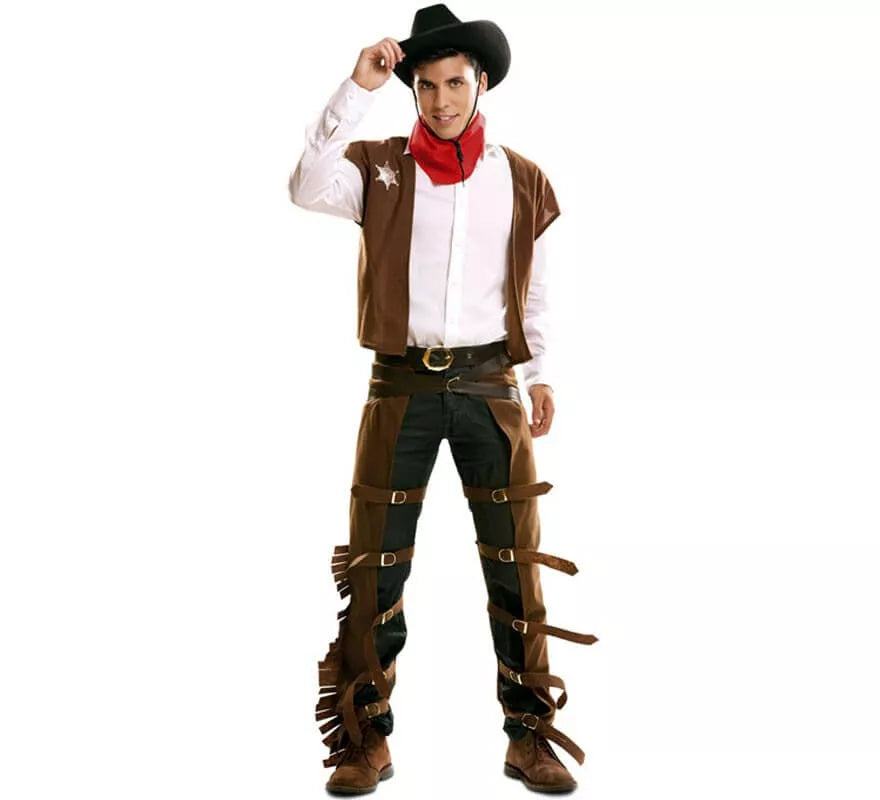 Translation missing: pt-PT.Disfraz de Vaquero con zahones para hombre
