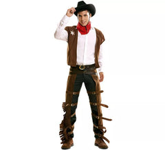 Fato de cowboy com gavetas para homem