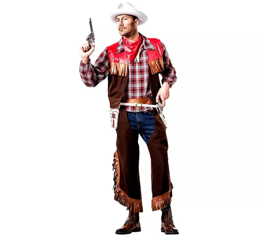 Disfraz de Vaquero Marrón para hombre