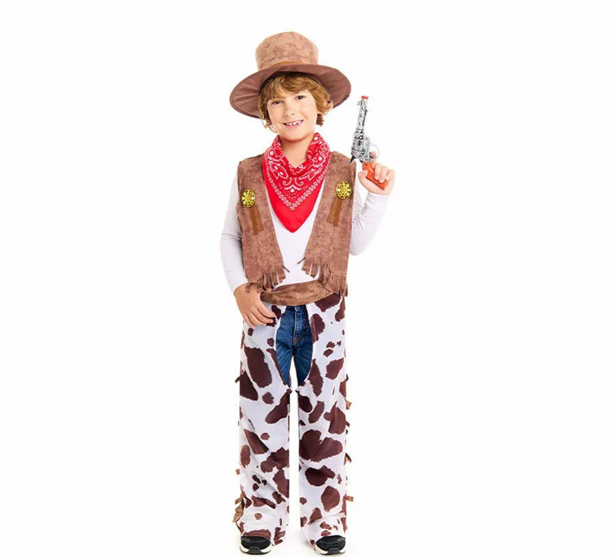 Translation missing: pt-PT.Disfraz de Vaquero Oeste con Zahones para niño