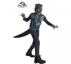 Fantasia de Velociraptor Jurassic World Opp com máscara para criança