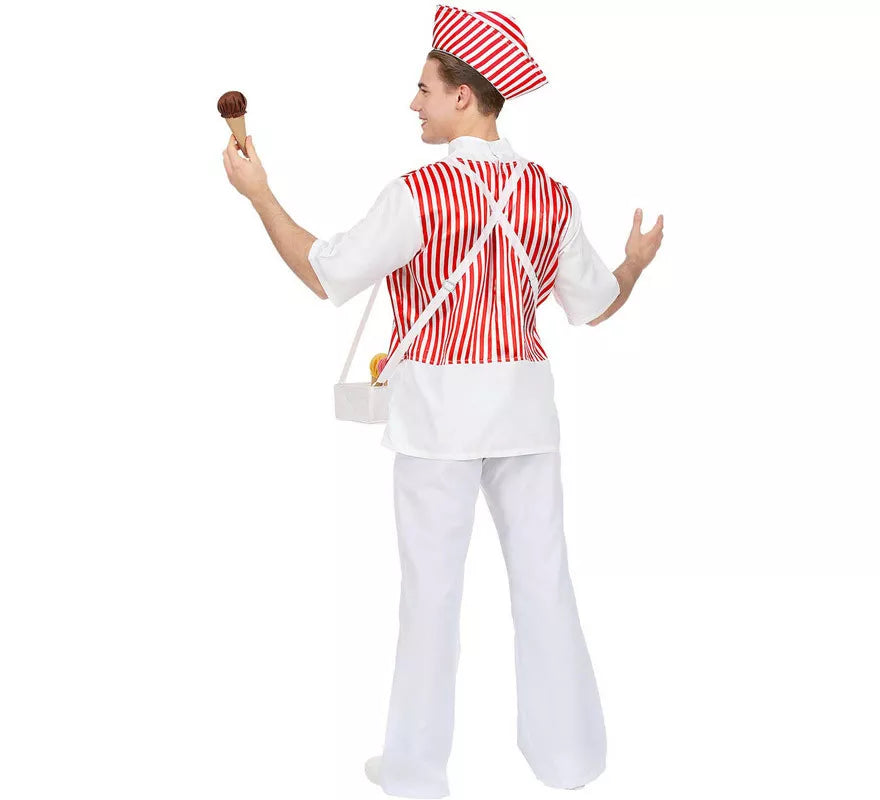 Translation missing: pt-PT.Disfraz de Vendedor de Helados Tradicional para hombre