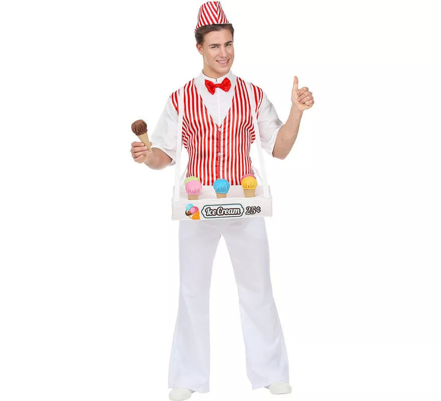 Translation missing: pt-PT.Disfraz de Vendedor de Helados Tradicional para hombre
