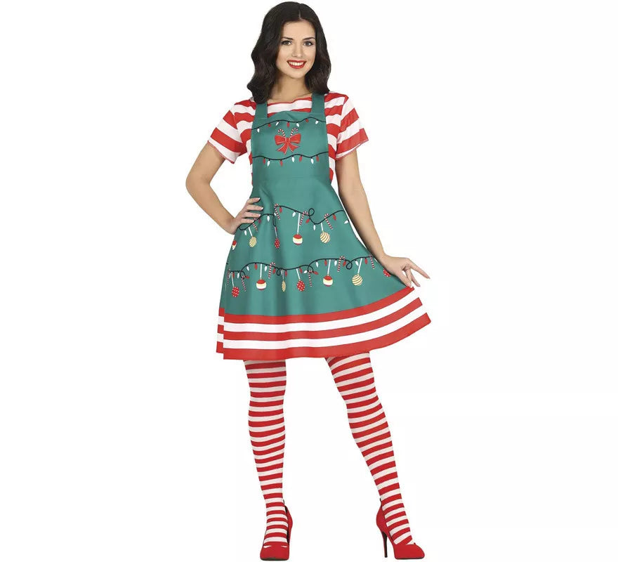 Translation missing: pt-PT.Disfraz de Vestido de Navidad con adornos para mujer