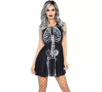 Disfraz de Vestido Esqueleto para mujer