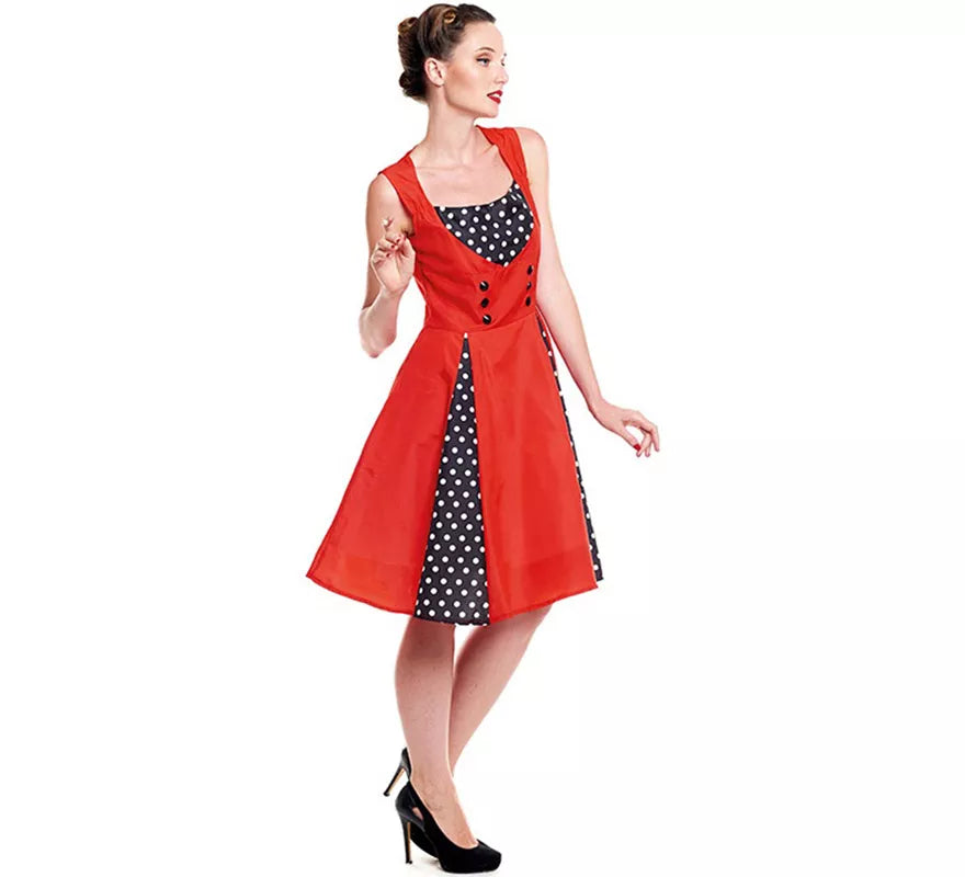 Translation missing: pt-PT.Disfraz de Vestido Rockabilly Años 50 para mujer