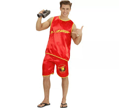Fato de Baywatch ou salva-vidas para homem
