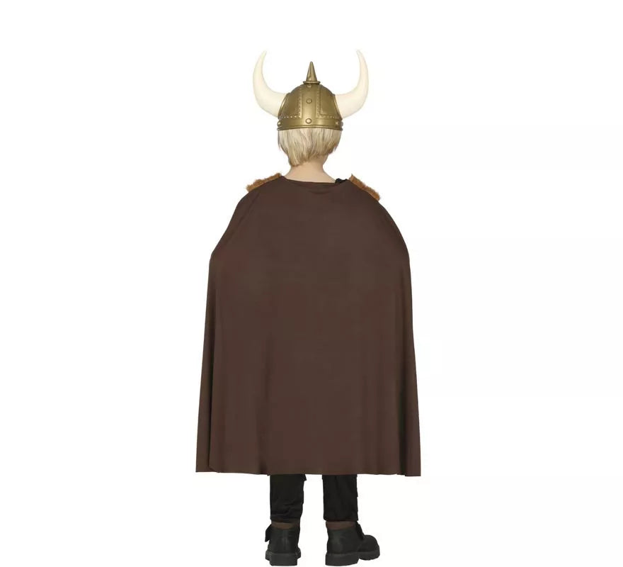 Translation missing: pt-PT.Disfraz de Vikinga marrón para niña