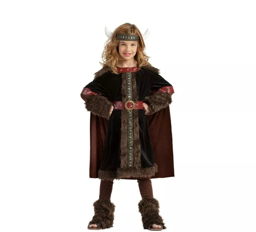 Translation missing: pt-PT.Disfraz de Vikinga Oscura para niña