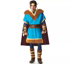 Fato Viking Azul com Capa para Homem