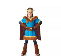 Fato Viking Azul com Capa para Crianças