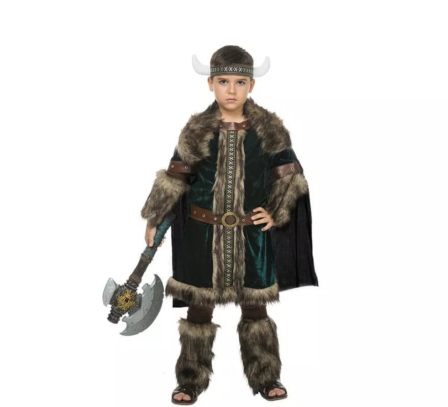 Translation missing: pt-PT.Disfraz de Vikingo verde para niño