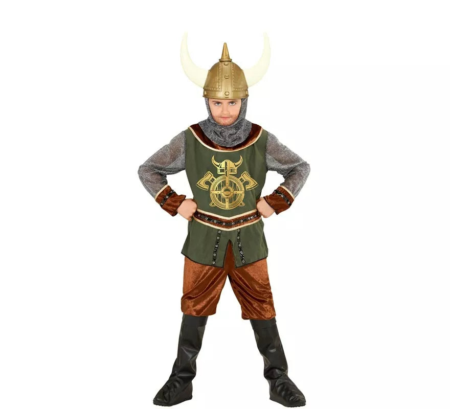 Translation missing: pt-PT.Disfraz de Vikingo verde para niño