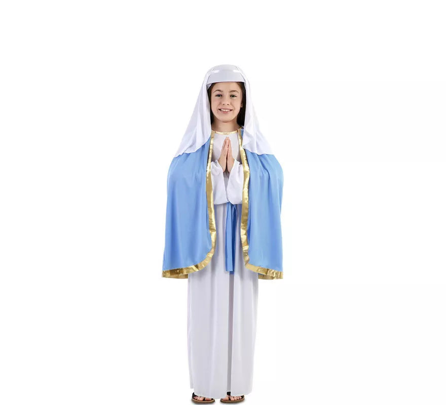 Translation missing: pt-PT.Disfraz de Virgen María con capa para niña