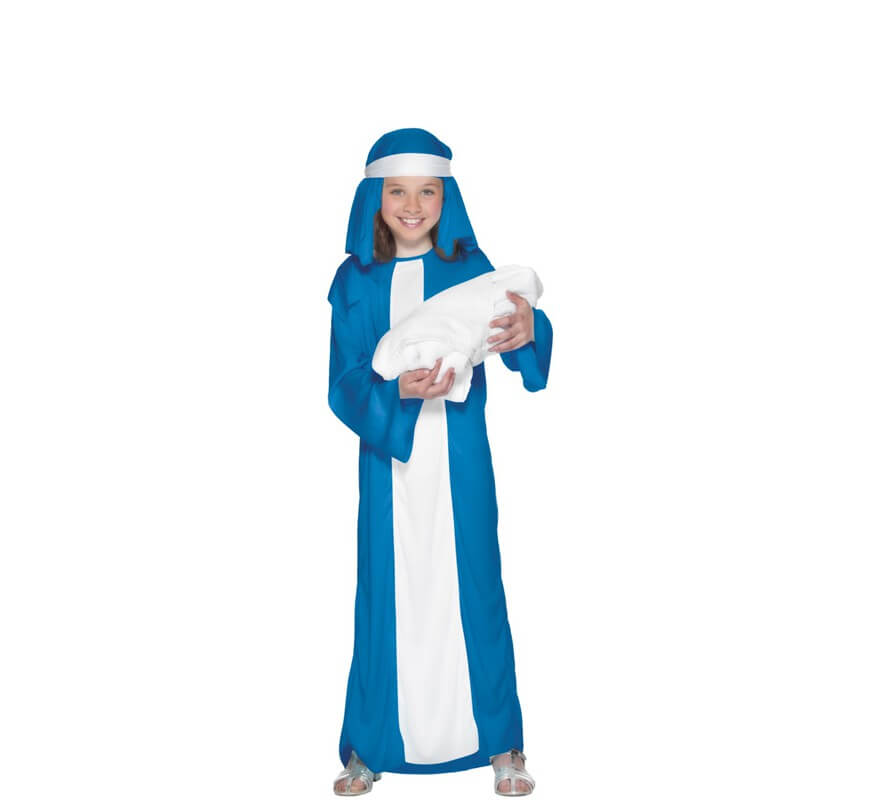 Disfraz de Virgen María para niña