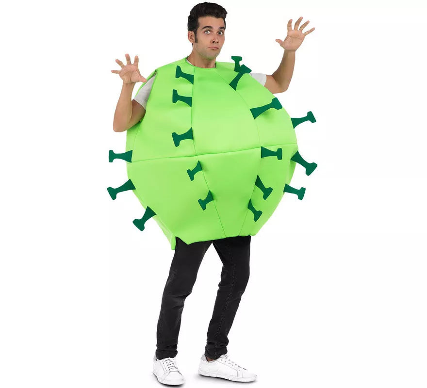 Translation missing: pt-PT.Disfraz de Virus Verde Contagioso para adulto