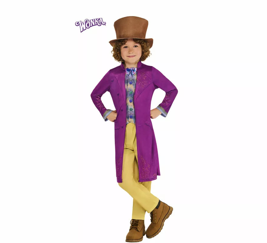 Translation missing: pt-PT.Disfraz de Willy Wonka Deluxe para niño