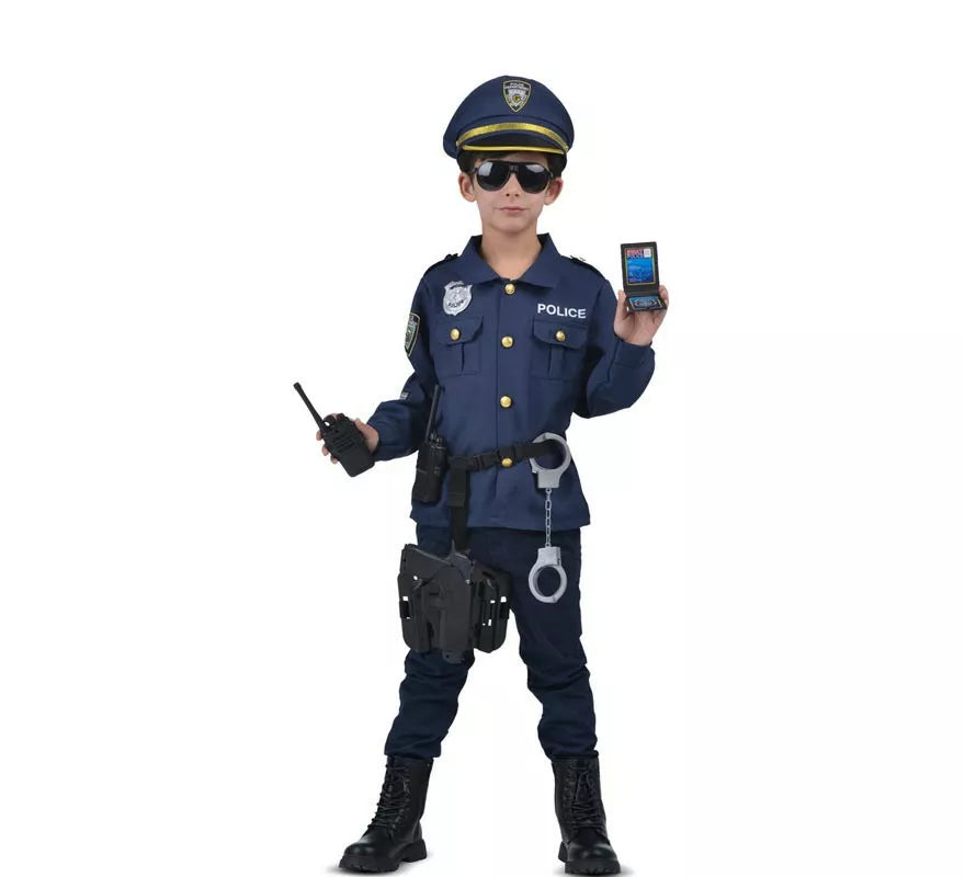 Translation missing: pt-PT.Disfraz de Yo Quiero Ser Policía con walkie-talkie para niños