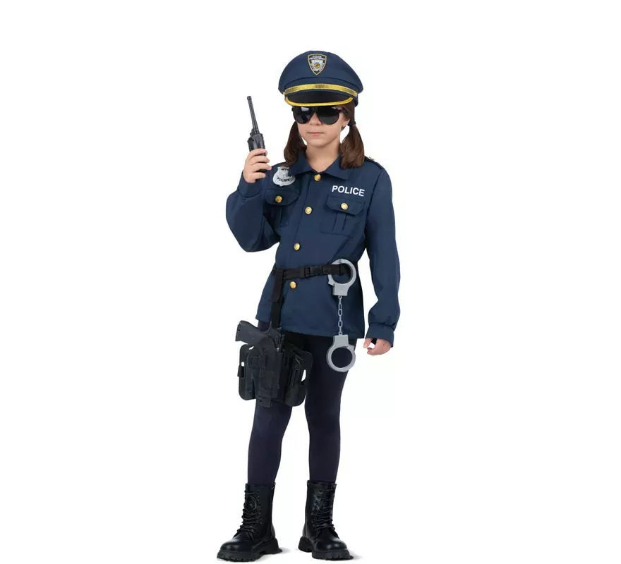 Translation missing: pt-PT.Disfraz de Yo Quiero Ser Policía con walkie-talkie para niños