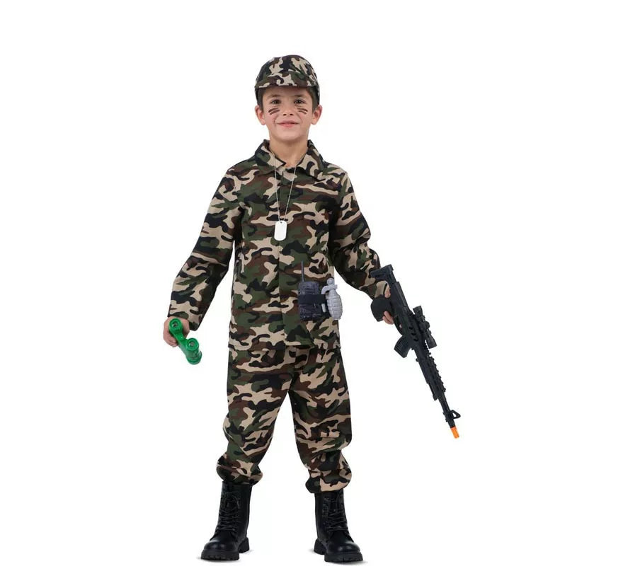 Translation missing: pt-PT.Disfraz de Yo Quiero Ser Soldado con walkie-talkie para niños