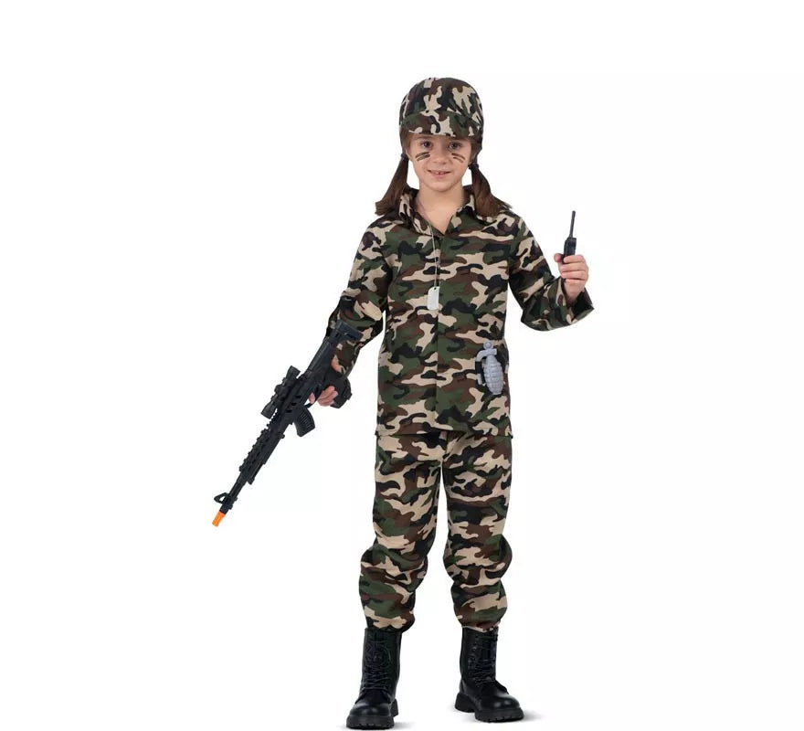 Translation missing: pt-PT.Disfraz de Yo Quiero Ser Soldado con walkie-talkie para niños