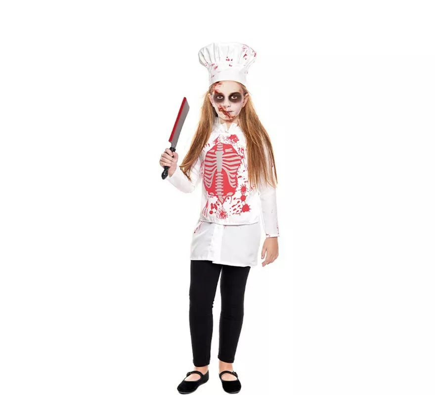 Translation missing: pt-PT.Disfraz de Zombie Cocinera para niña