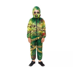 Fato de zumbi tóxico para menino