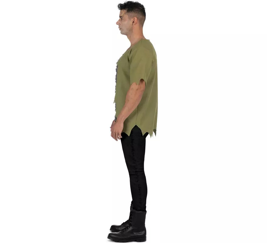 Disfraz de Zombie verde infectado para hombre