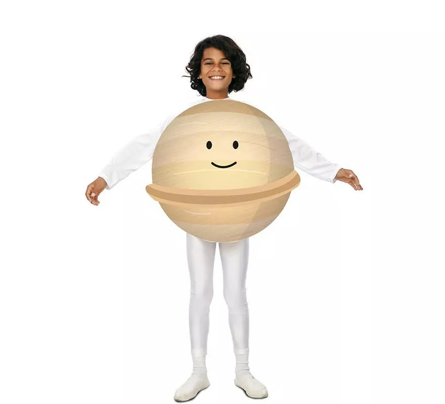 Translation missing: pt-PT.Disfraz del Planeta Júpiter Sonriente beige para niño