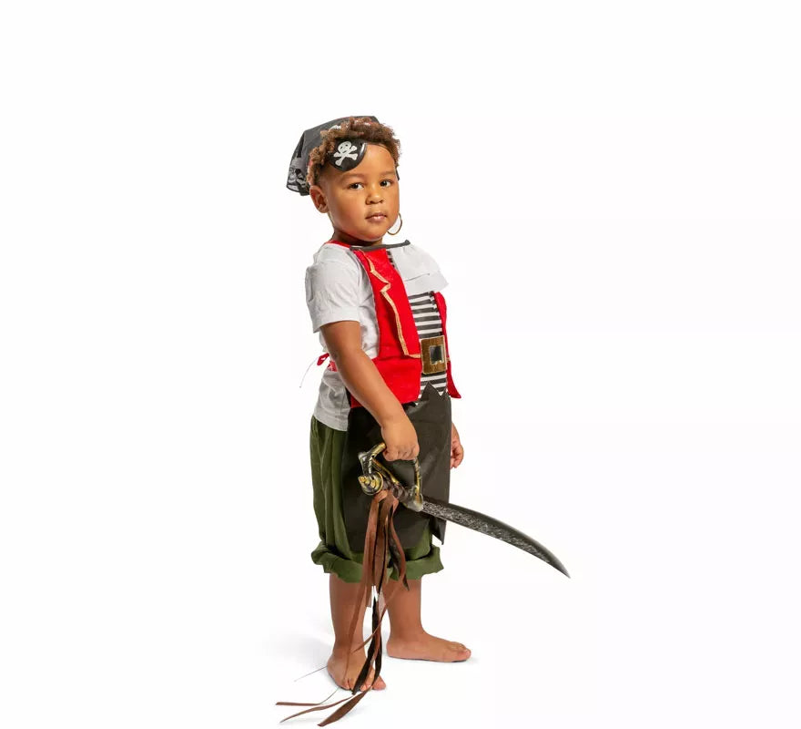 Translation missing: pt-PT.Kit o disfraz Wild Pirate para niño