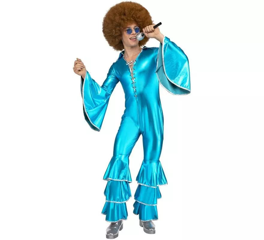 Translation missing: pt-PT.Disfraz Disco Azul Turquesa para hombre