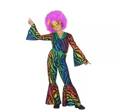 Fato de discoteca com estampado multicolor para menina