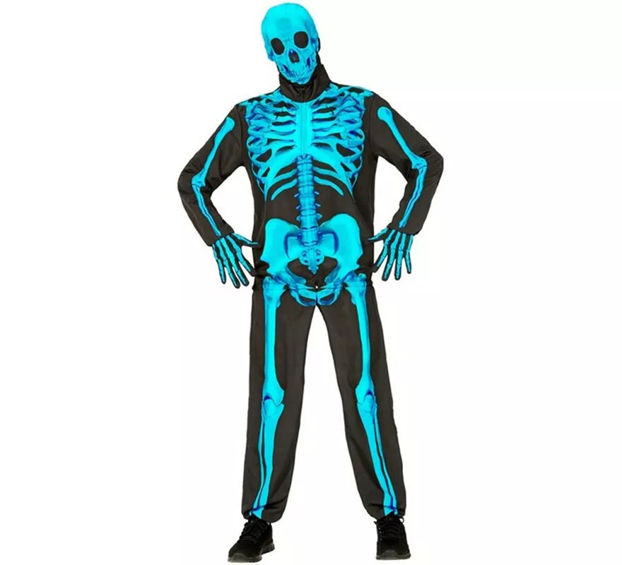 Translation missing: pt-PT.Disfraz Express de Esqueleto Fluorescente para hombre