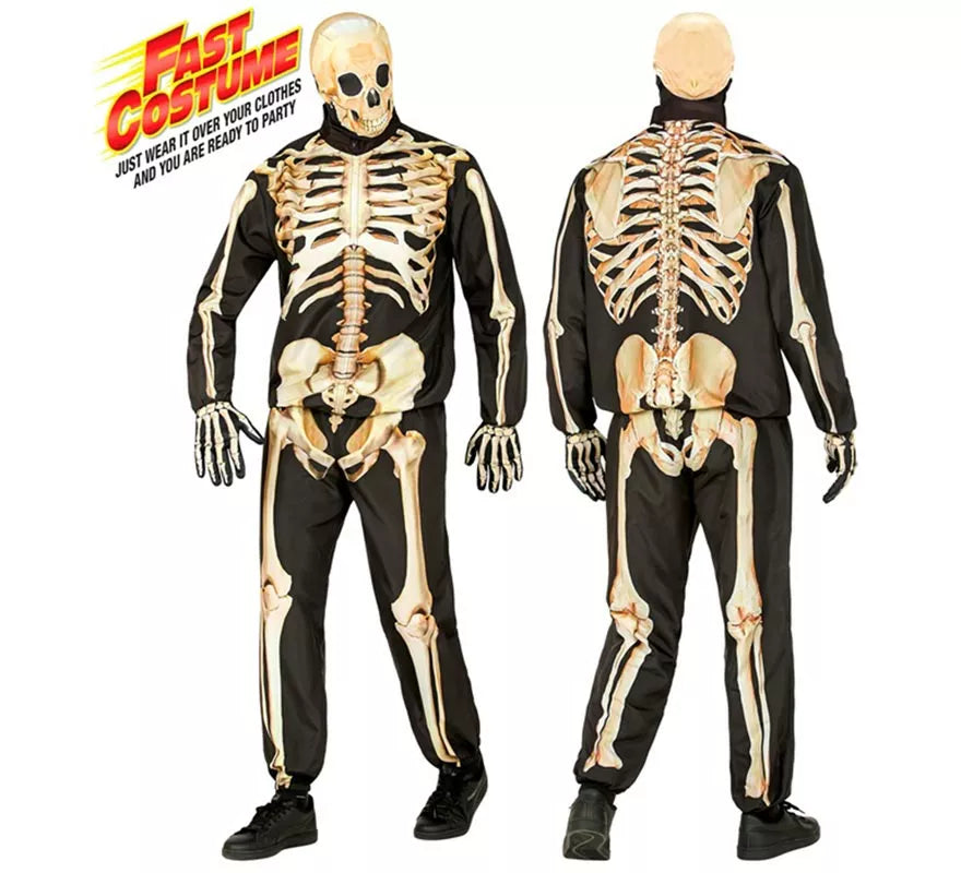 Translation missing: pt-PT.Disfraz Express de Esqueleto para hombre