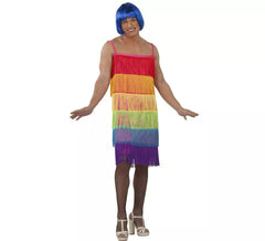 Fato de LGBT Pride Flapper com franjas para homem