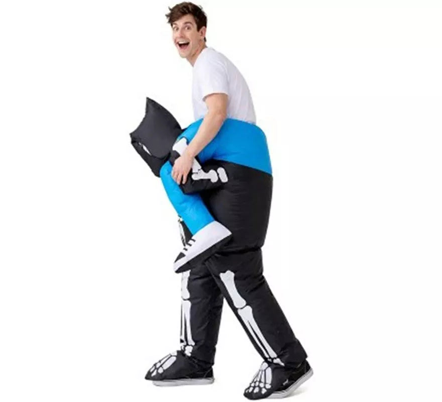 Disfraz Hinchable a hombros de Esqueleto para adultos