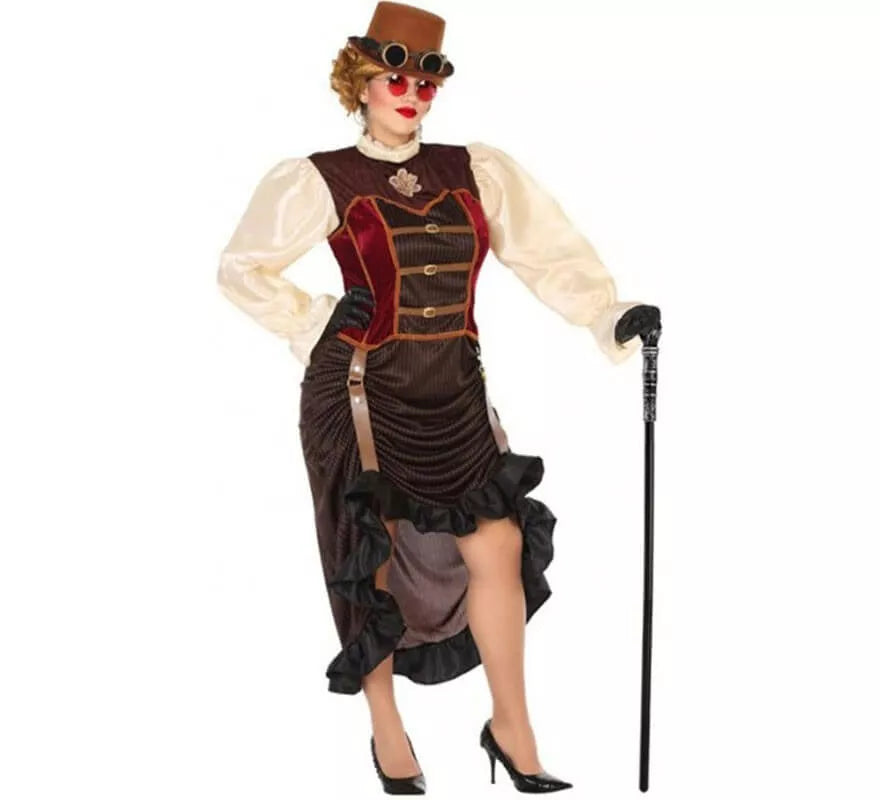 Translation missing: pt-PT.Disfraz Marrón Steampunk para mujer