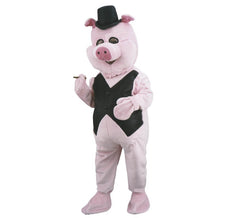 Fato de mascote elegante Piggy para adultos