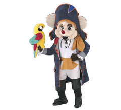 Traje de mascote de rato pirata adulto