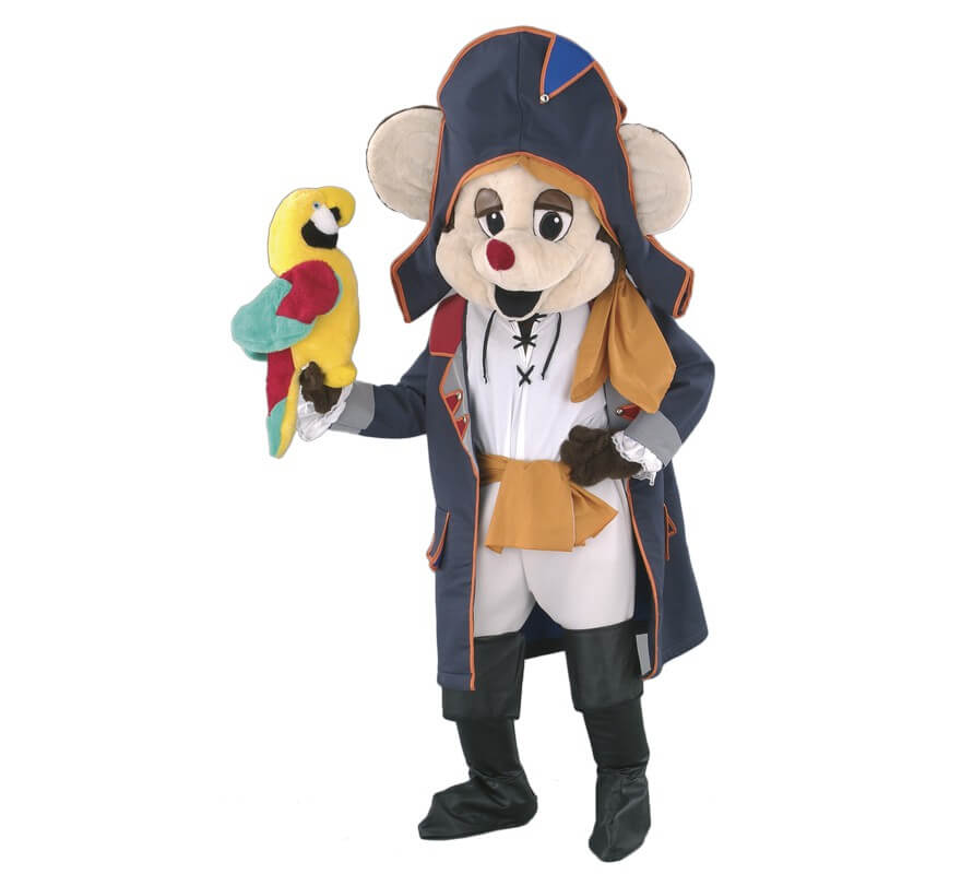 Translation missing: pt-PT.Disfraz Mascota Ratón Pirata para adultos