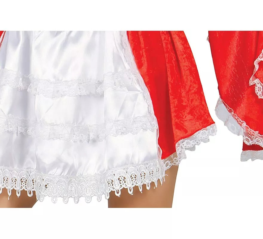 Translation missing: pt-PT.Disfraz Mosquetera Roja con Flor de Lis para Mujer