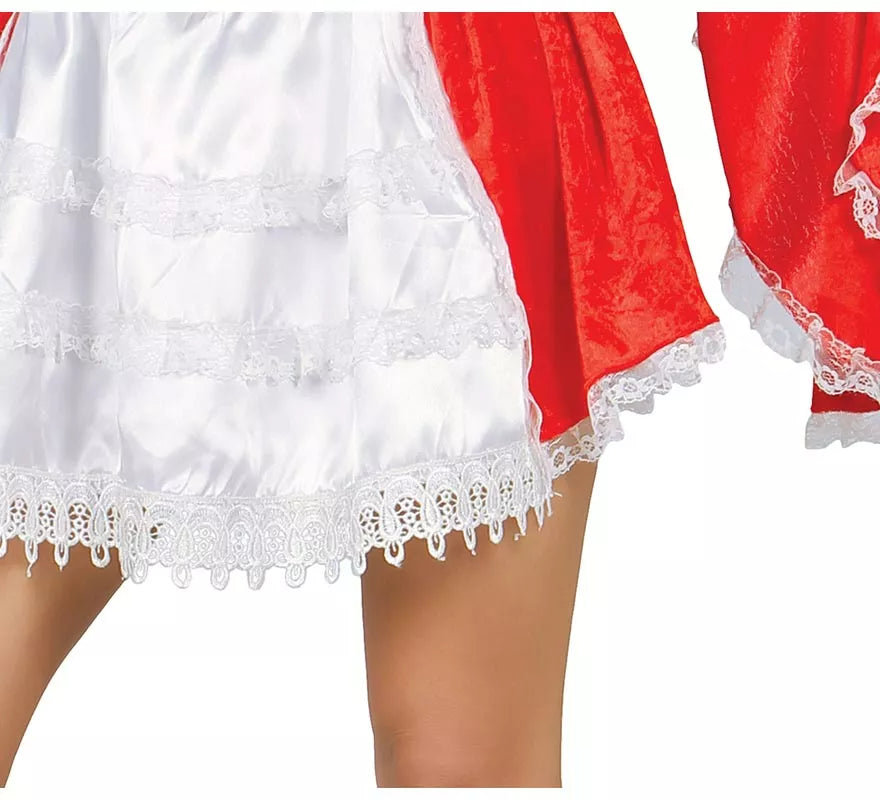 Translation missing: pt-PT.Disfraz Mosquetera Roja con Flor de Lis para Mujer