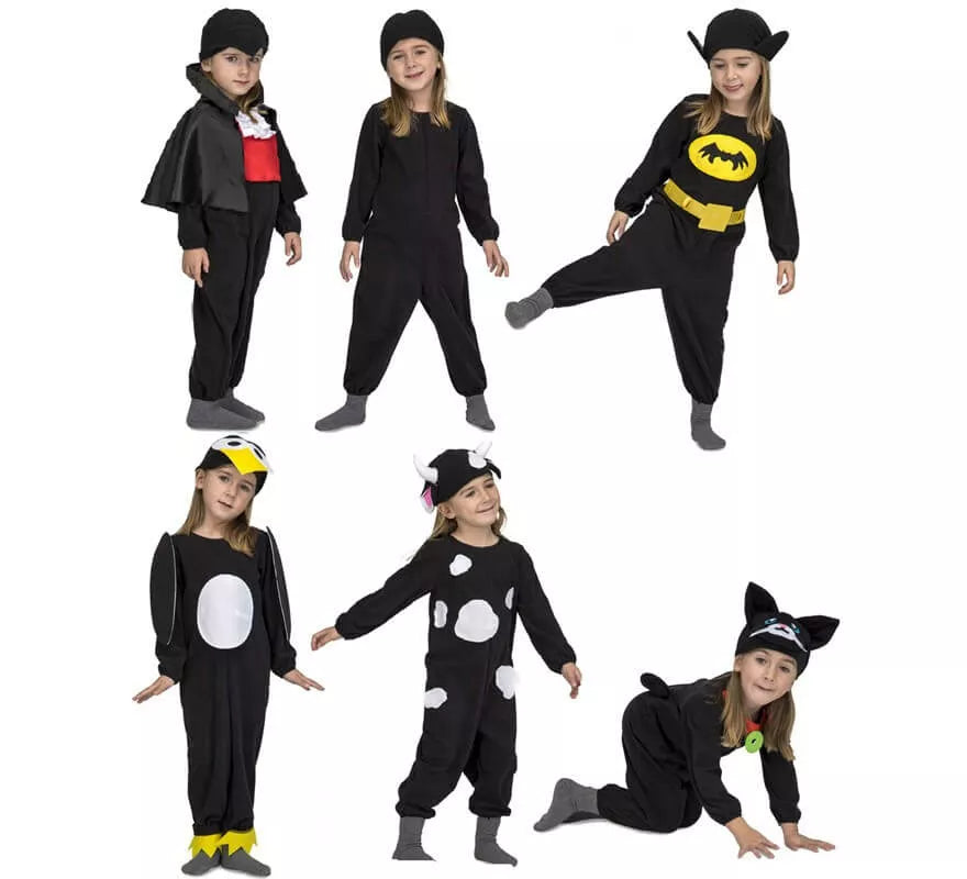 Translation missing: pt-PT.Disfraz Múltiple Negro 6 en 1 para niños y bebé